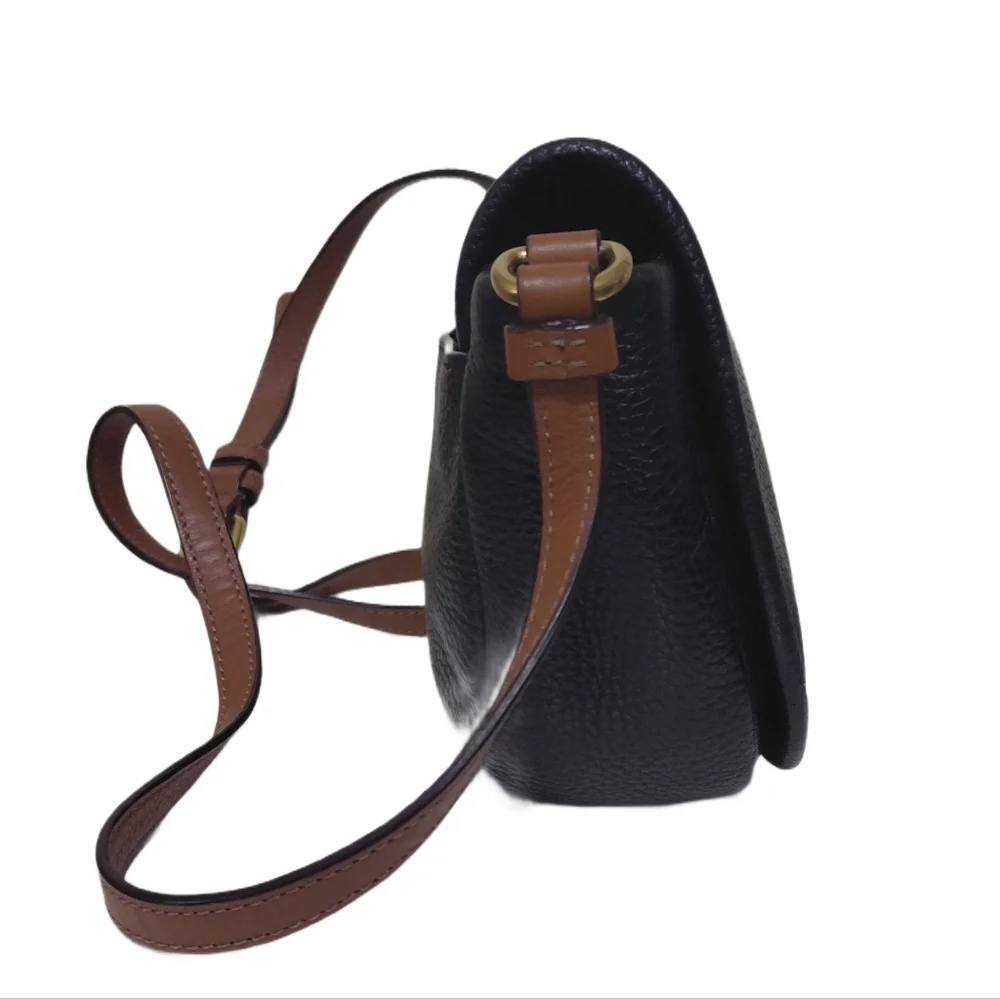 Marc Jacobs Black Pebbled Leather Crossbody Sadle Bag - Picture 4 of 12